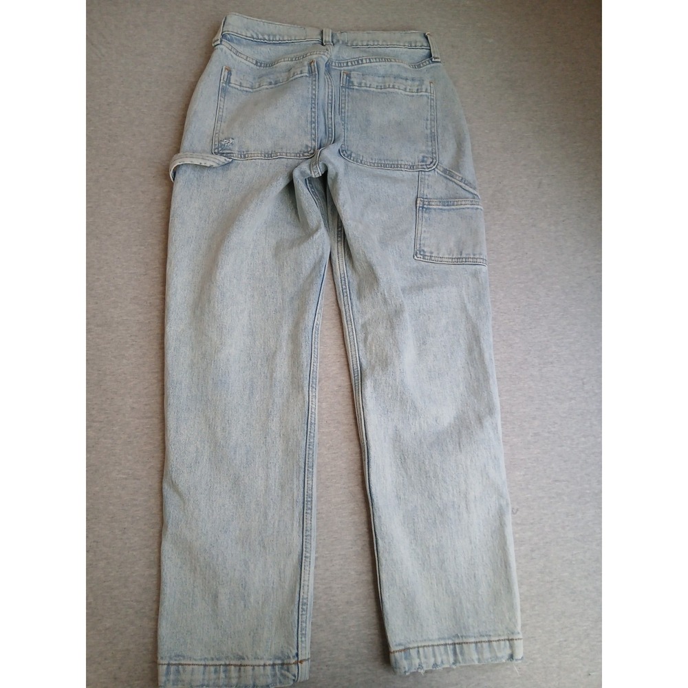 Abercrombie Jeans Mens 29x30 Carpenter Hammer Loop Loose Fit Stretch Retro